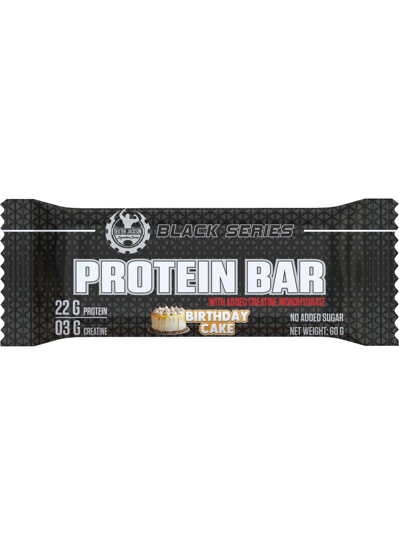 دكستر جاكسون بار بروتين مع كرياتين من Dexter Jackson Black Signature Series - خالي من السكر (عبوة 12) - Image 2